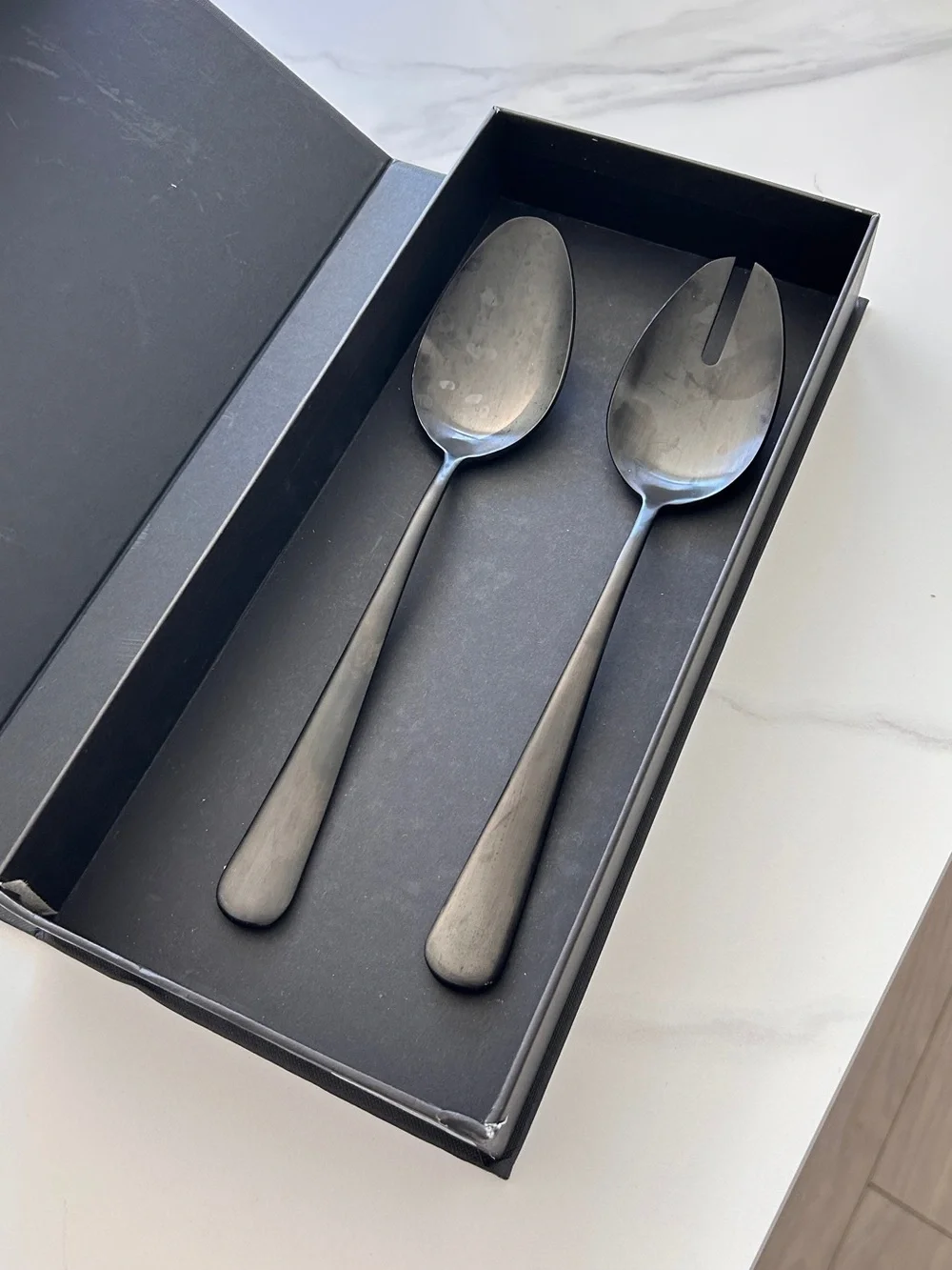 Matte Black Fable Serving Spoons